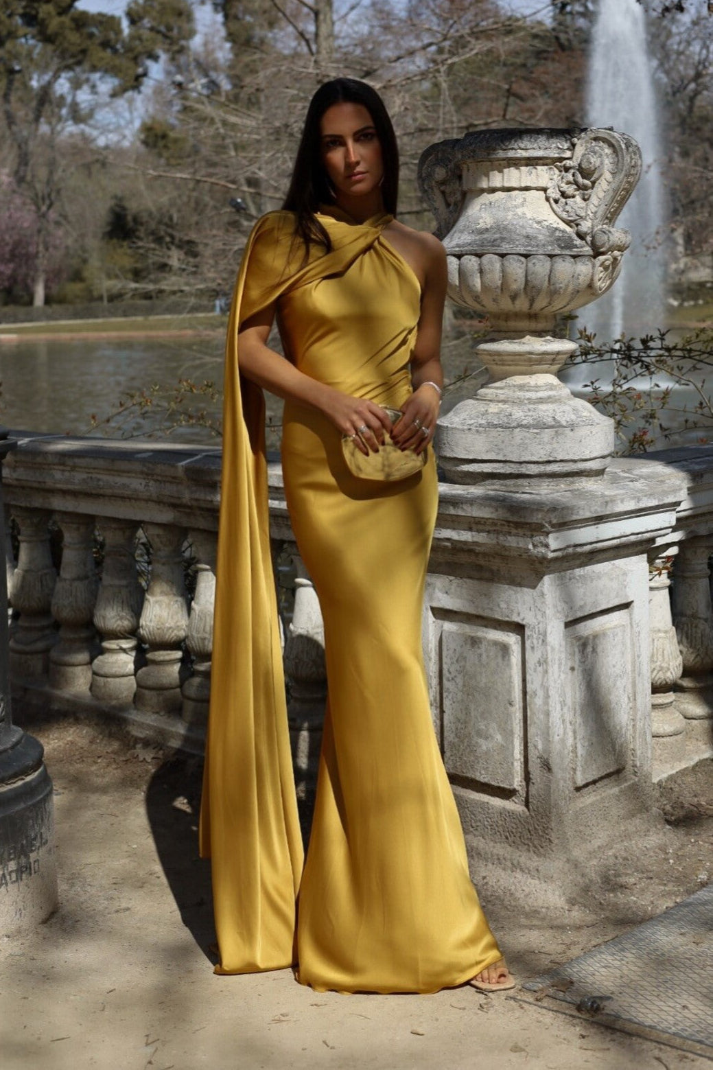 Isadora Dress Golden Yellow Chanteluxe Isadora Dress Golden Yellow Chanteluxe