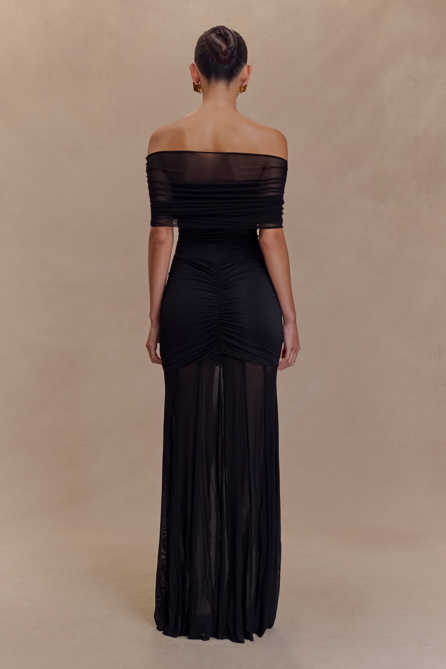 Vestido largo Selene - Negro