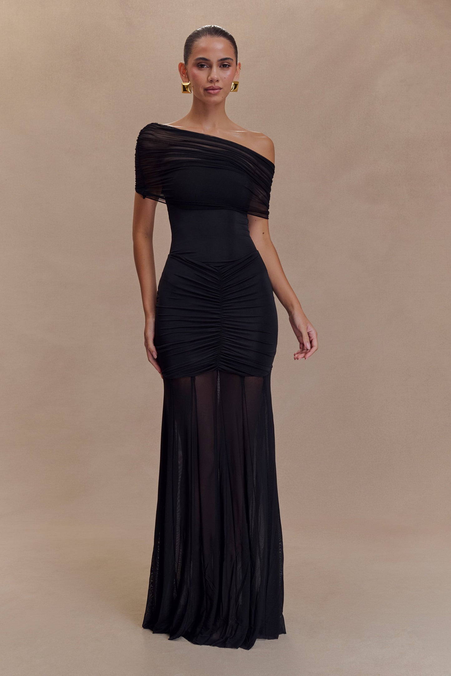 Vestido largo Selene - Negro