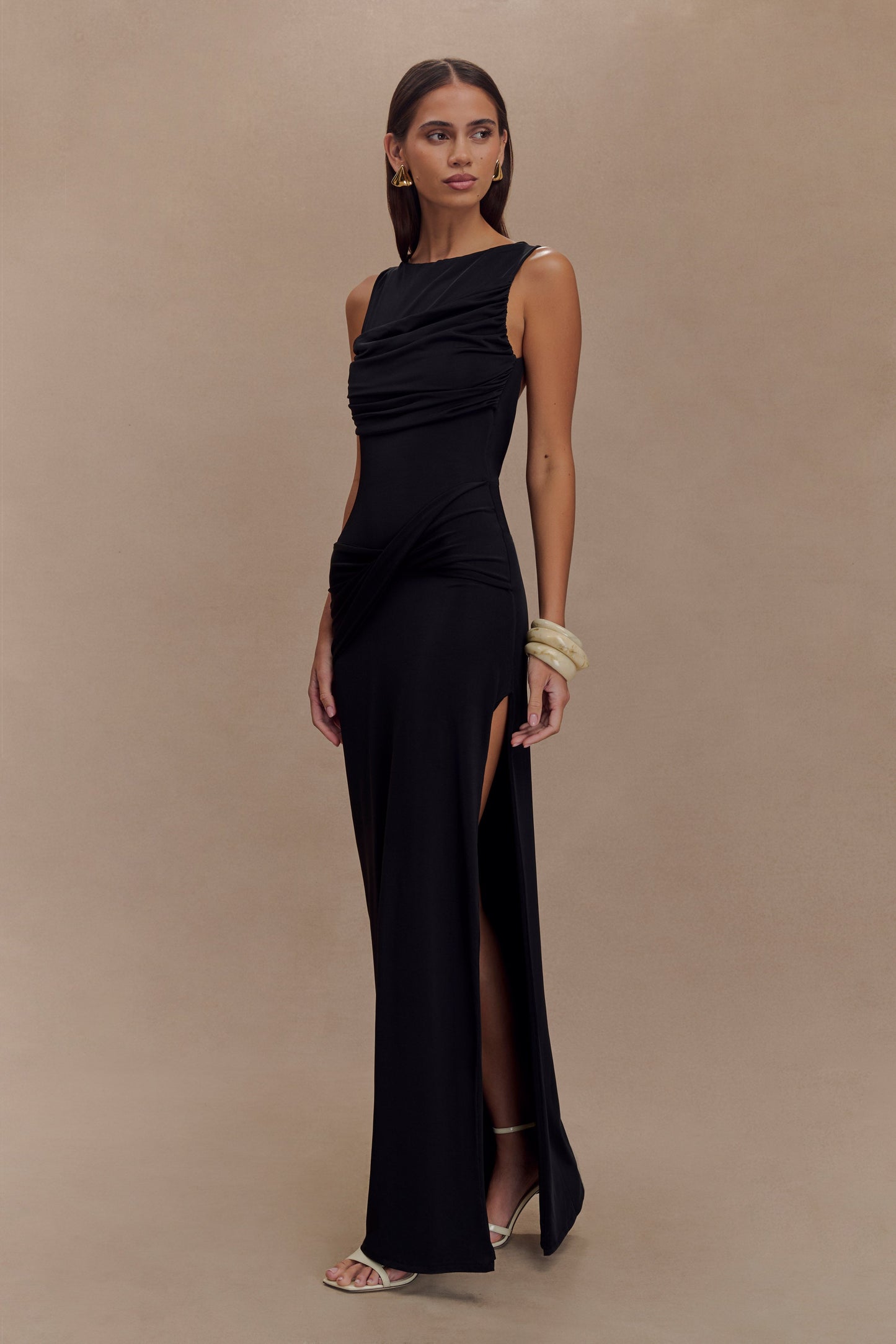 Vestido largo Ivonne - Negro