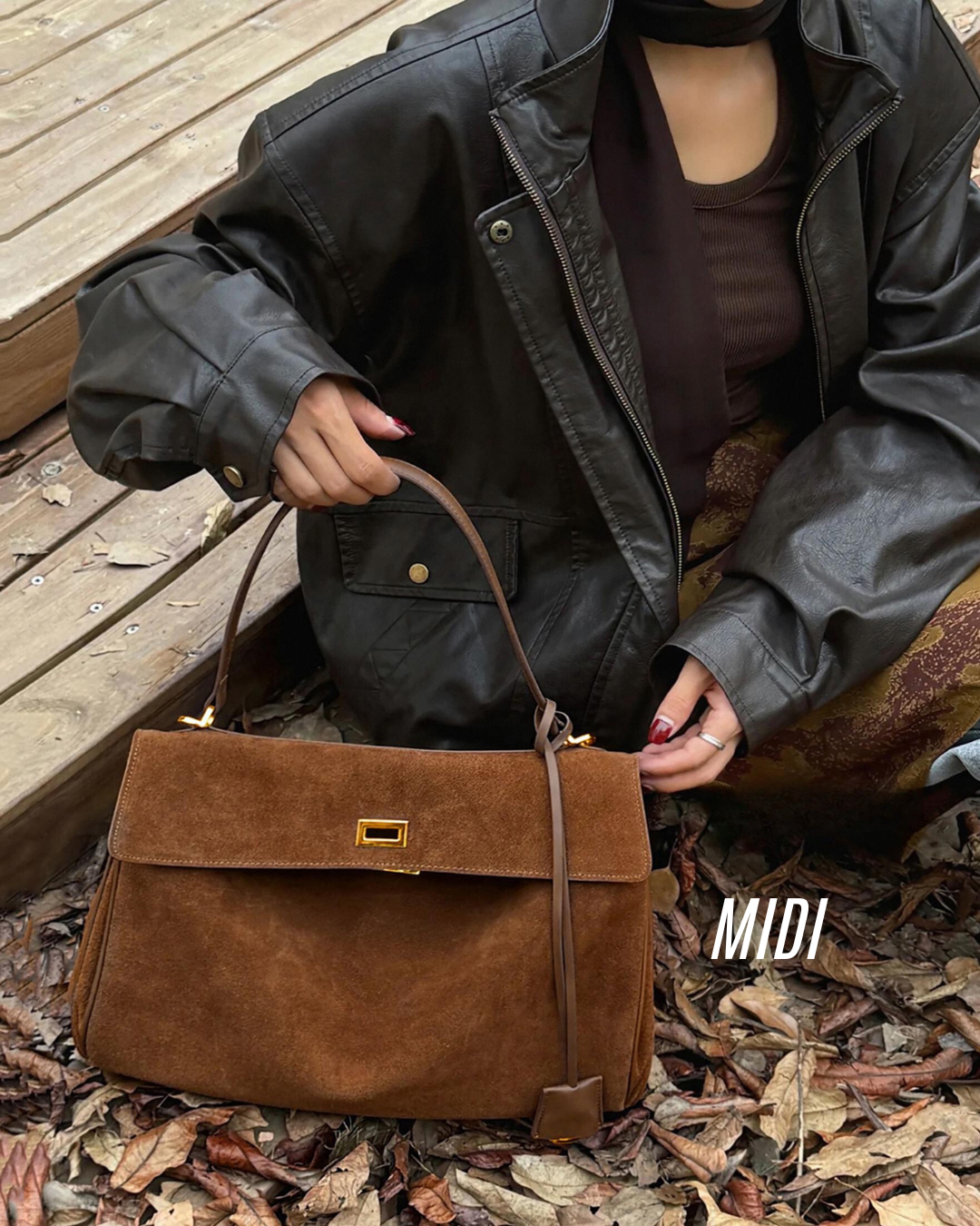 Bolso ligero de ante