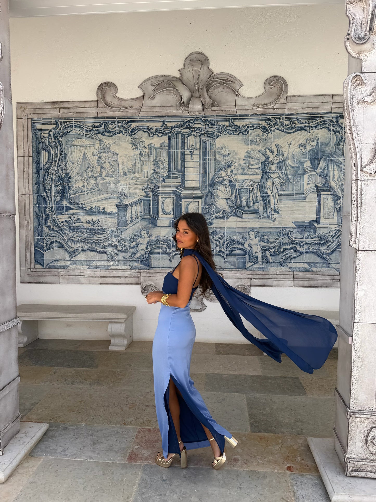 Zahara Dress - Blue