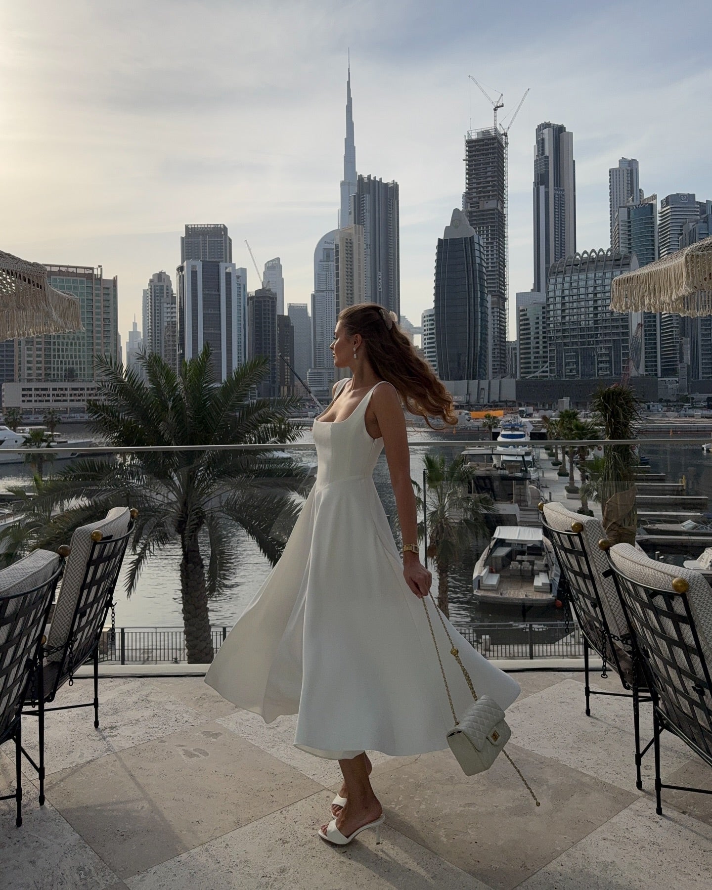 Vestido midi Amuse - Blanco