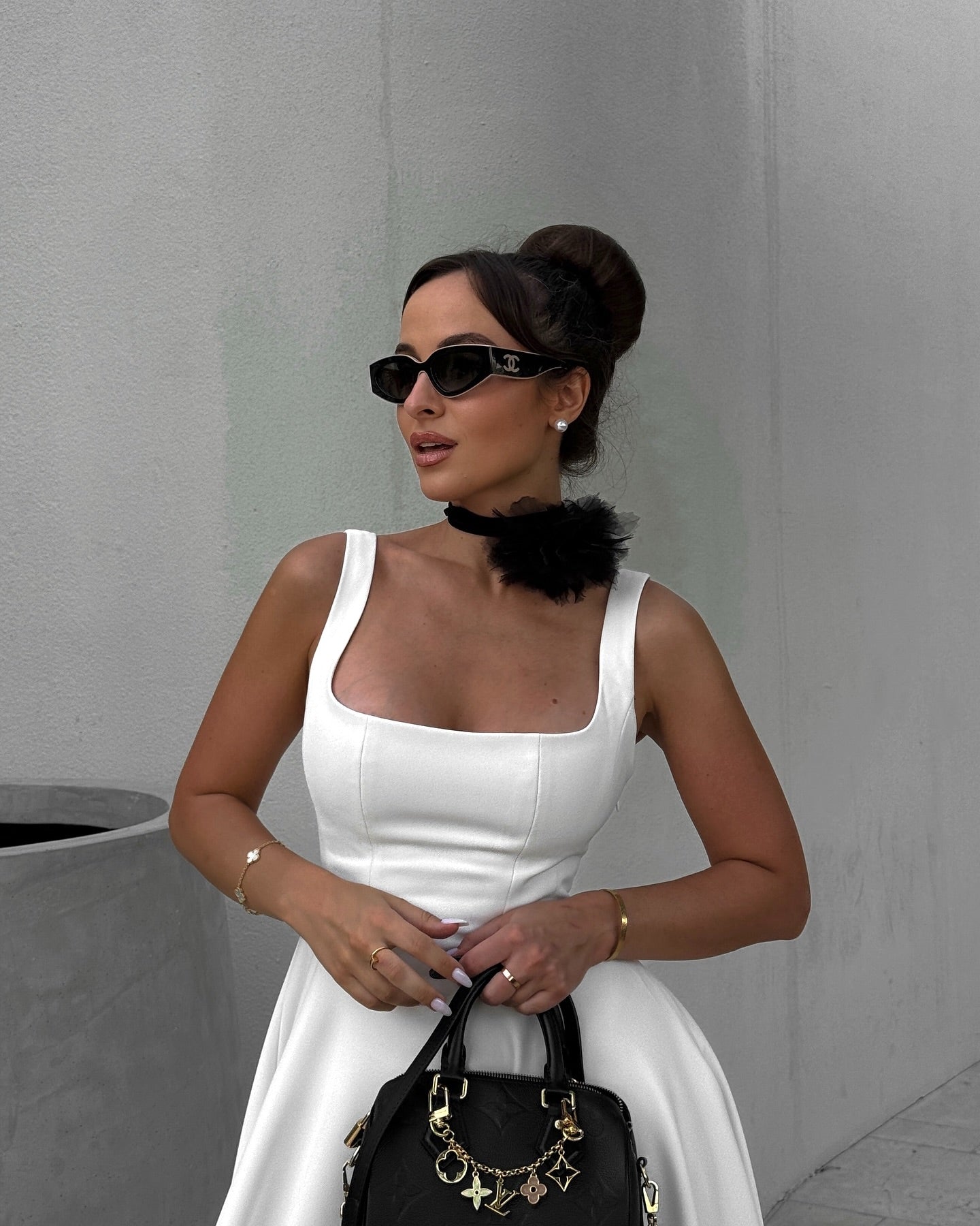 Vestido midi Amuse - Blanco