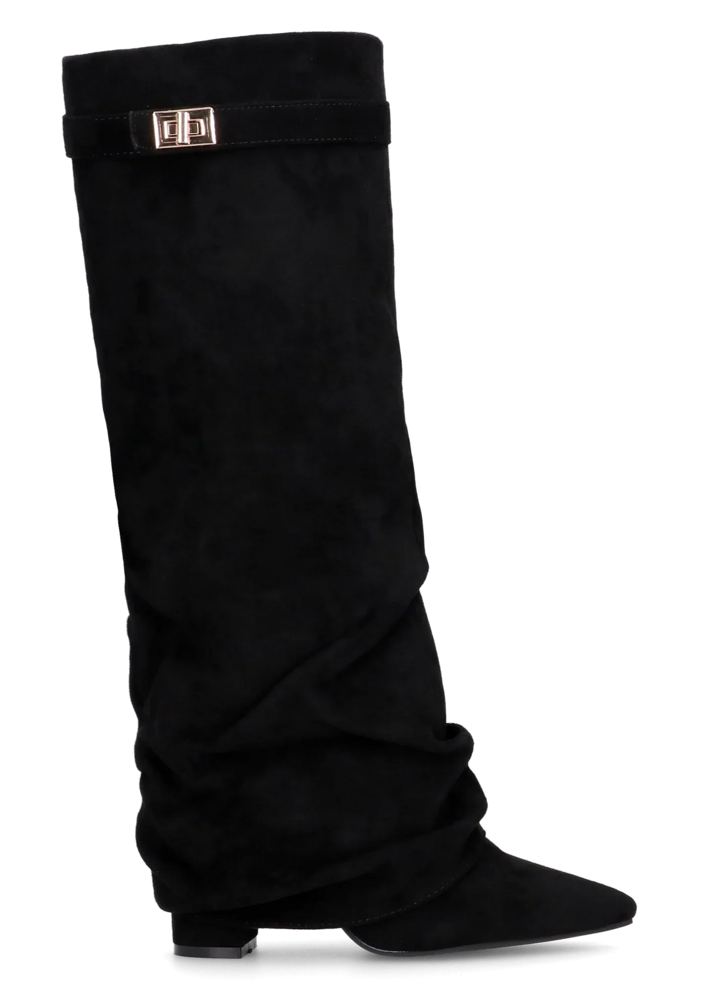 Botas holgadas de ante Elene - Negras