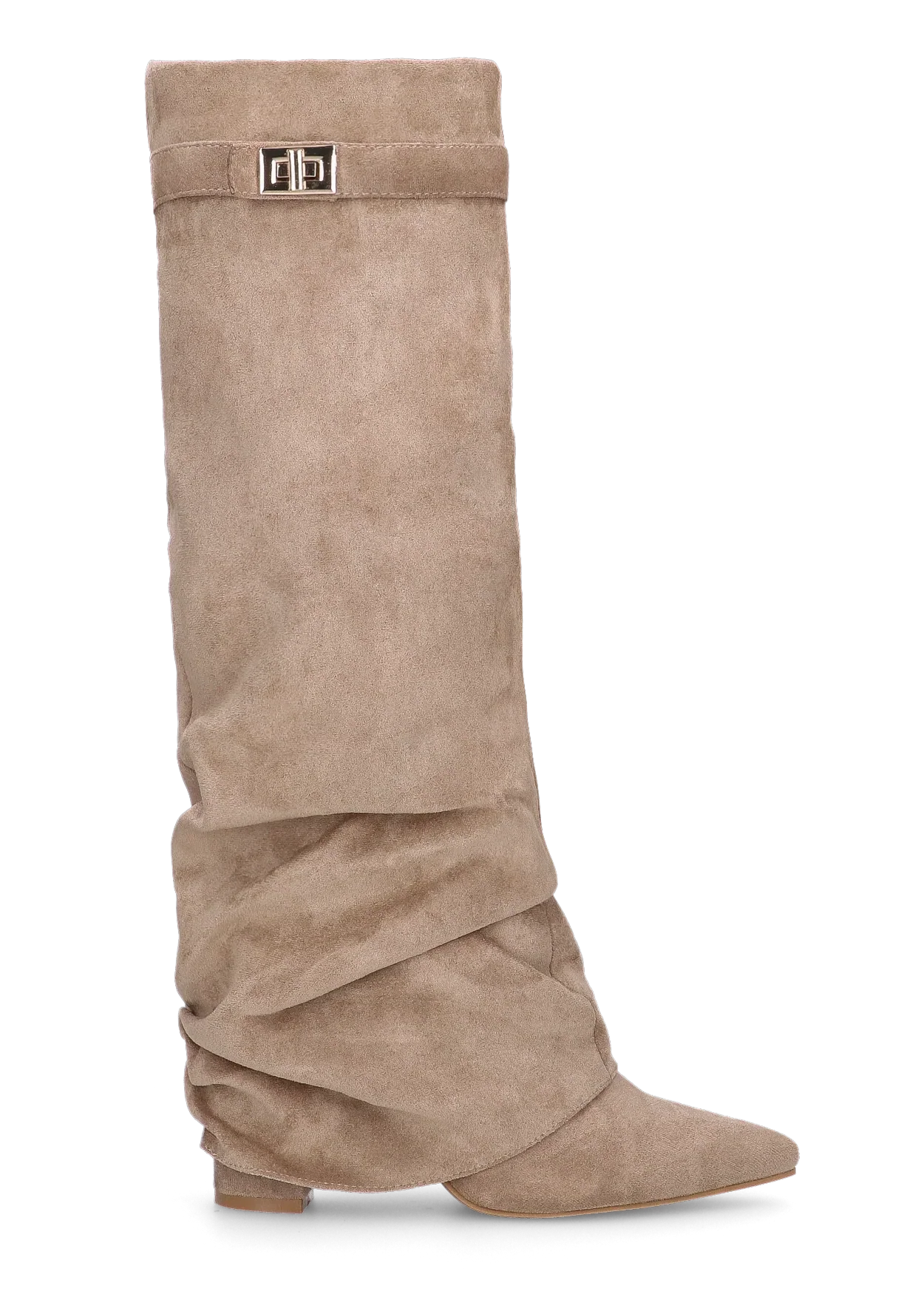Botas holgadas de ante Elene - Beige