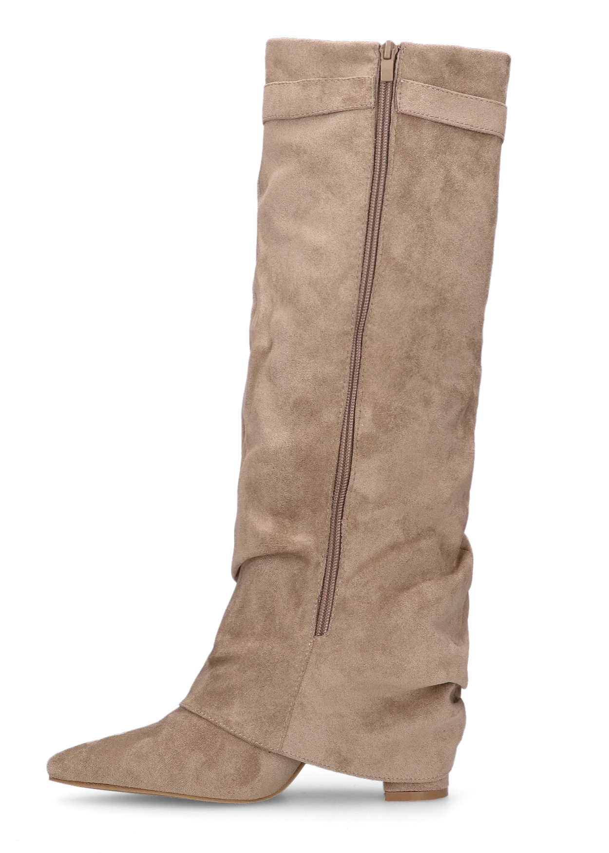 Botas holgadas de ante Elene - Beige