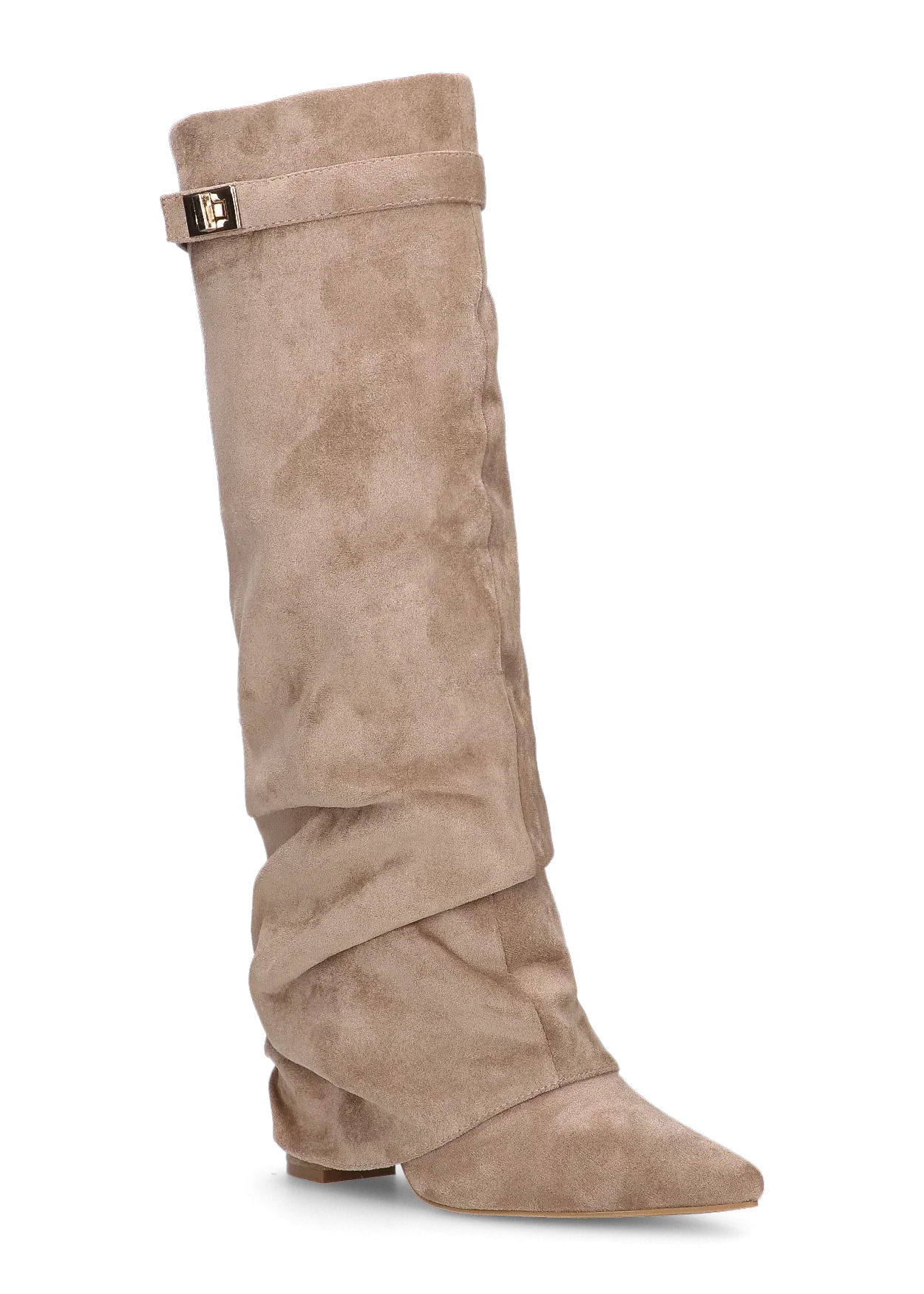 Botas holgadas de ante Elene - Beige