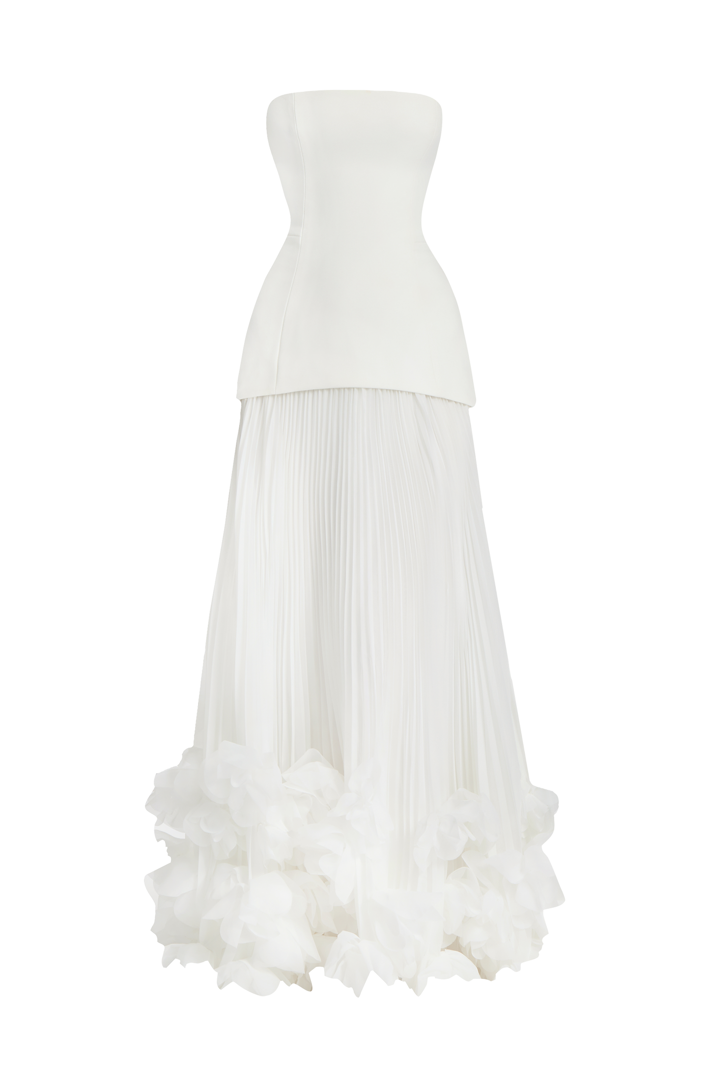 Delphine Floral Gown - Ivory