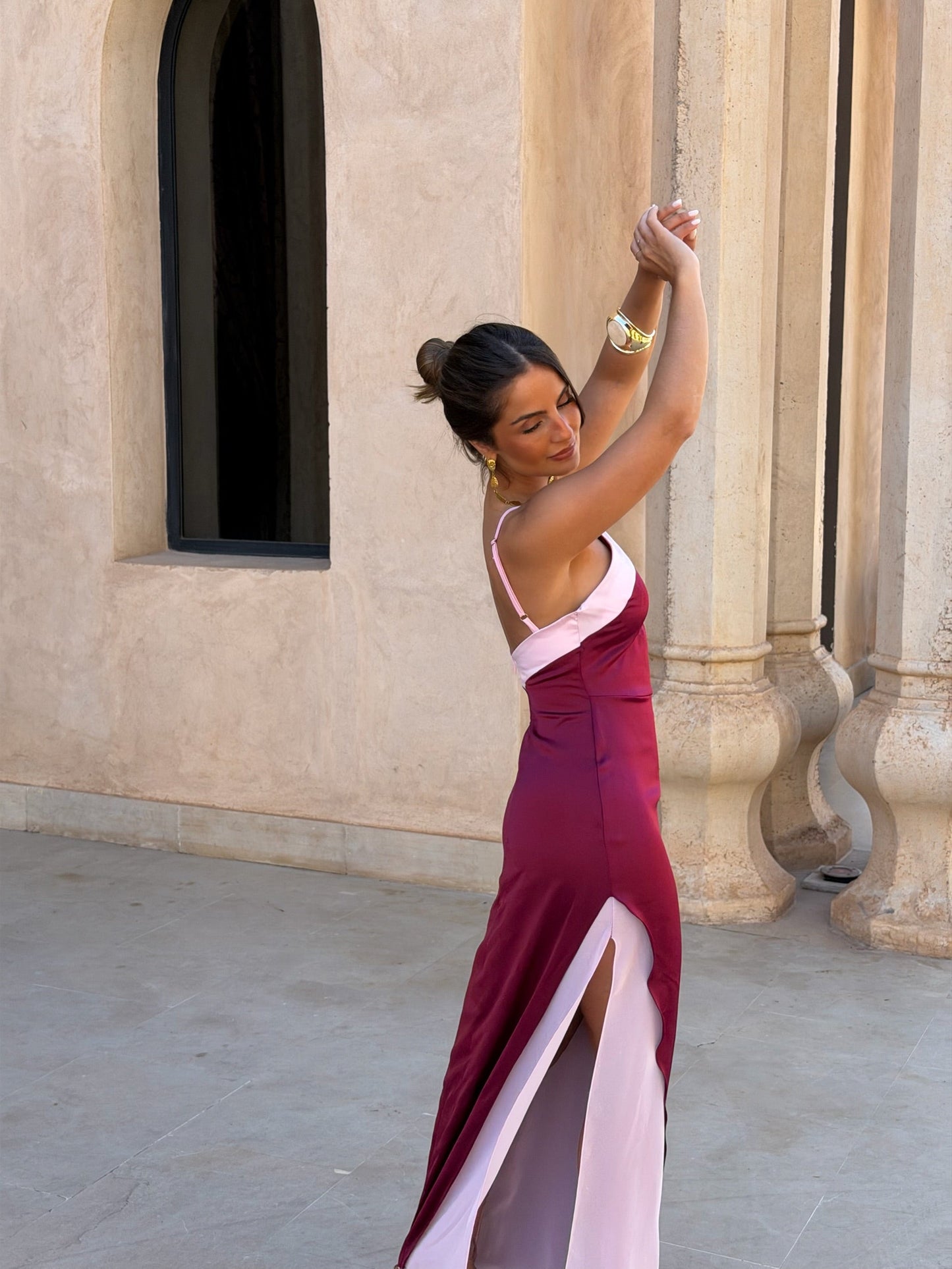 Aveline Dress - Burgundy