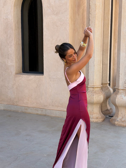 Aveline Dress - Burgundy