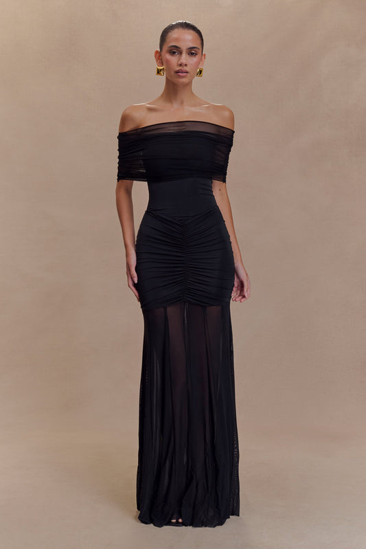 Vestido largo Selene - Negro