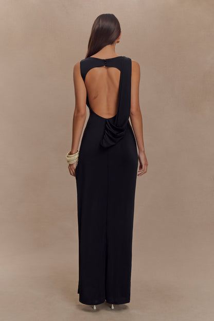 Vestido largo Ivonne - Negro