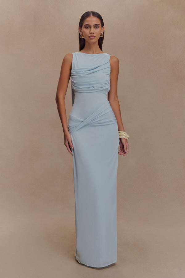 Ivonne Maxi Dress – Pastel Blue
