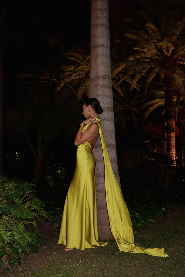 Isadora Dress – Lime Green