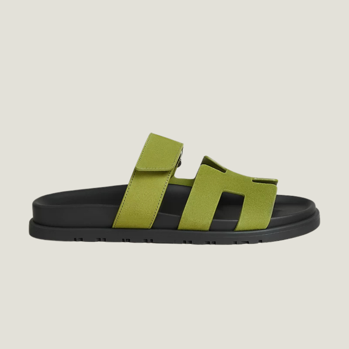 Noma Sandals - Suede Olive Green