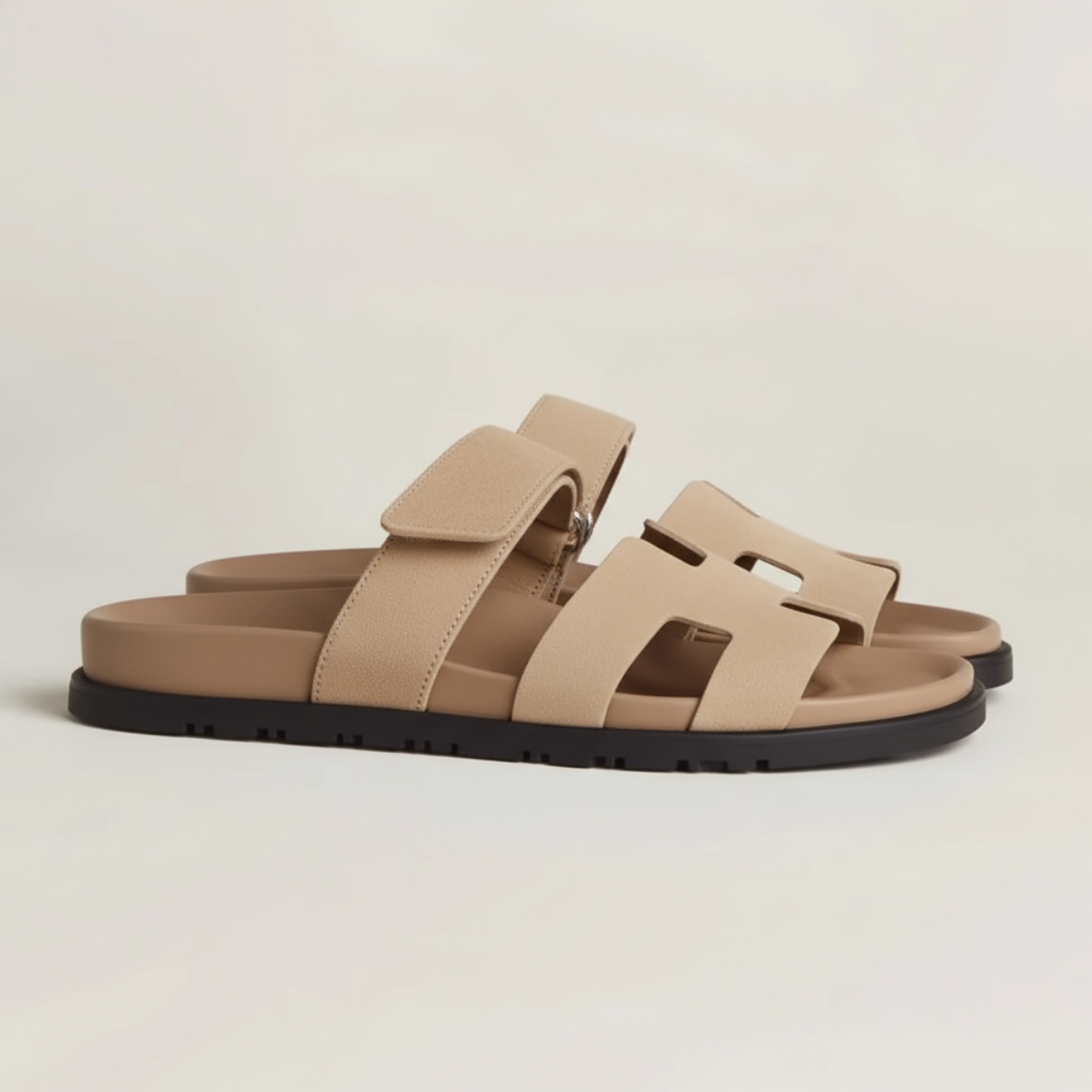Noma Sandals - Suede Beige