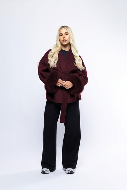 The Aura Coat - Burgundy