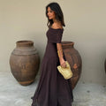 Valentina Dress - Brown