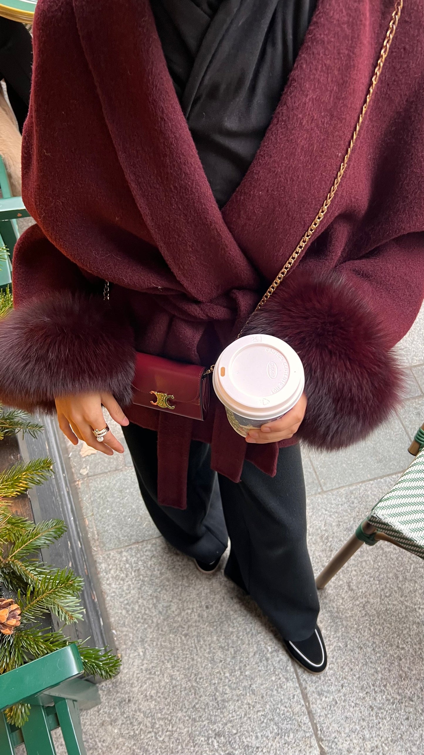 The Aura Coat - Burgundy