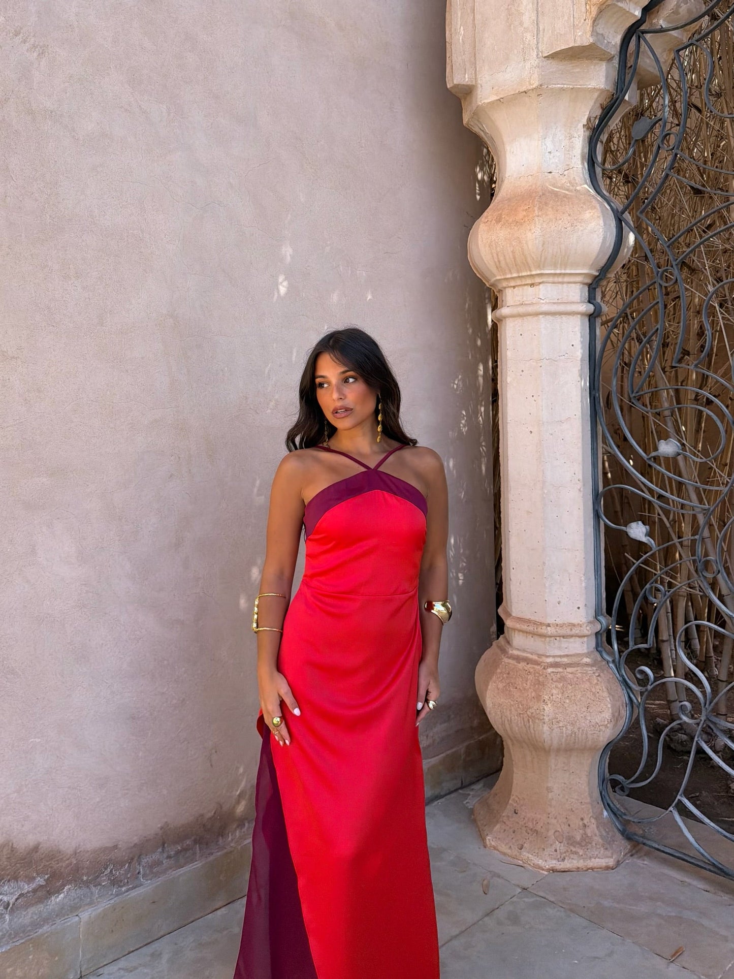 Aveline Dress - Red