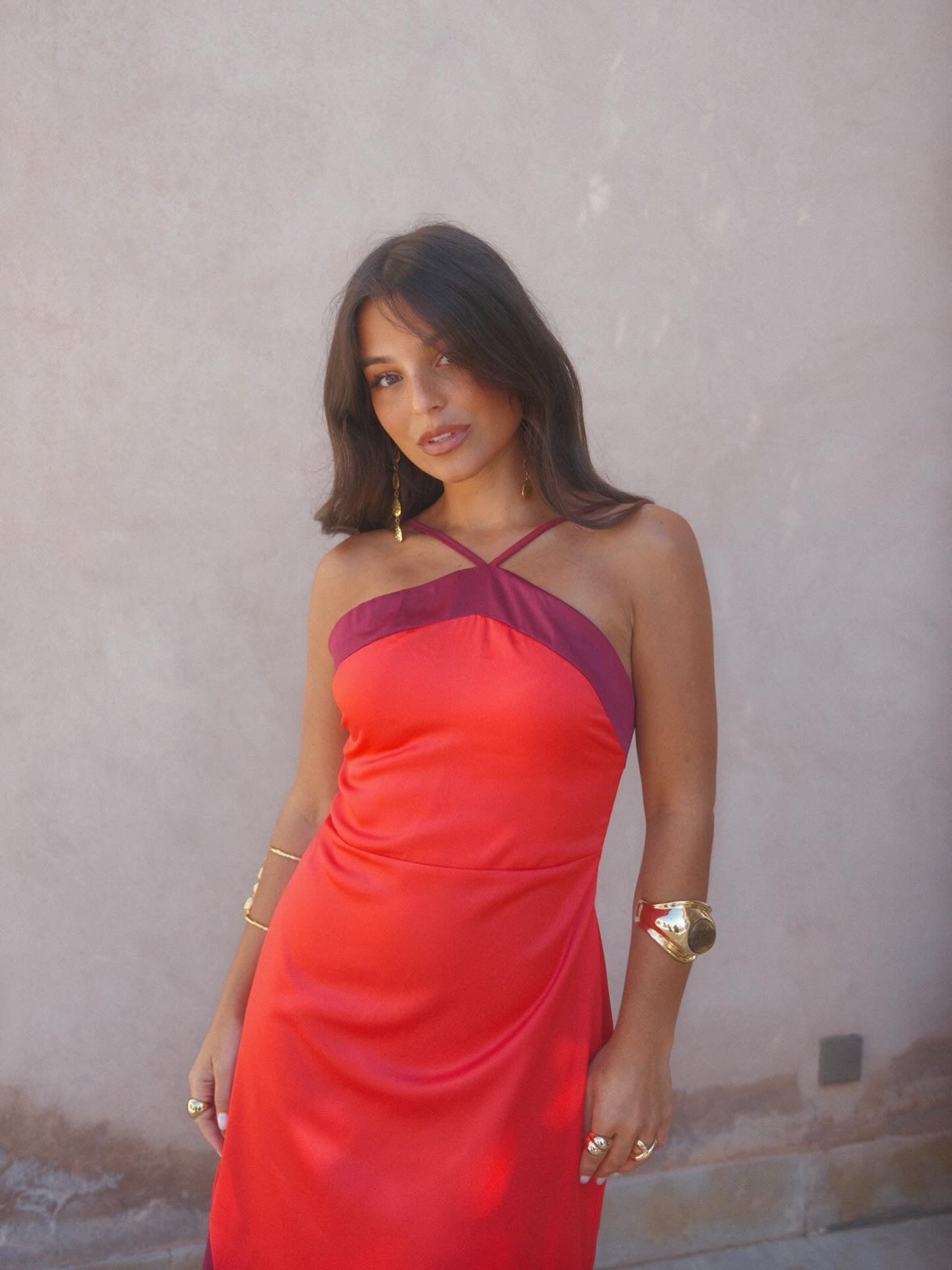 Aveline Dress - Red