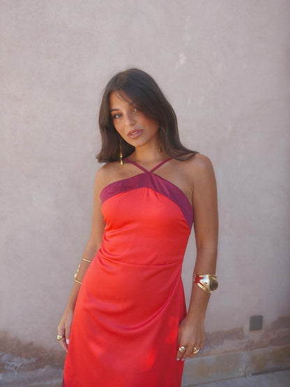 Aveline Dress - Red