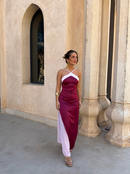 Aveline Dress - Burgundy
