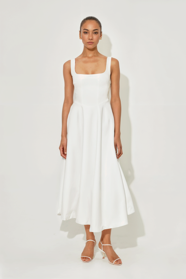Amuse Midi Dress - White