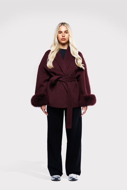 The Aura Coat - Burgundy