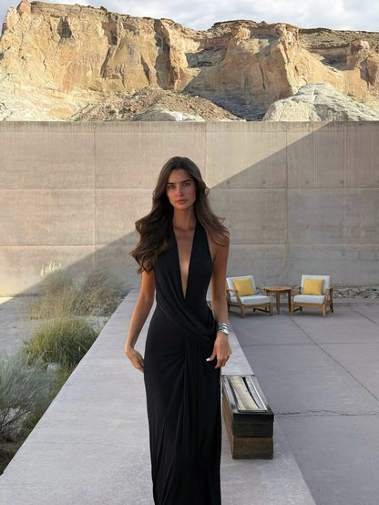 Solenne Halter Dress