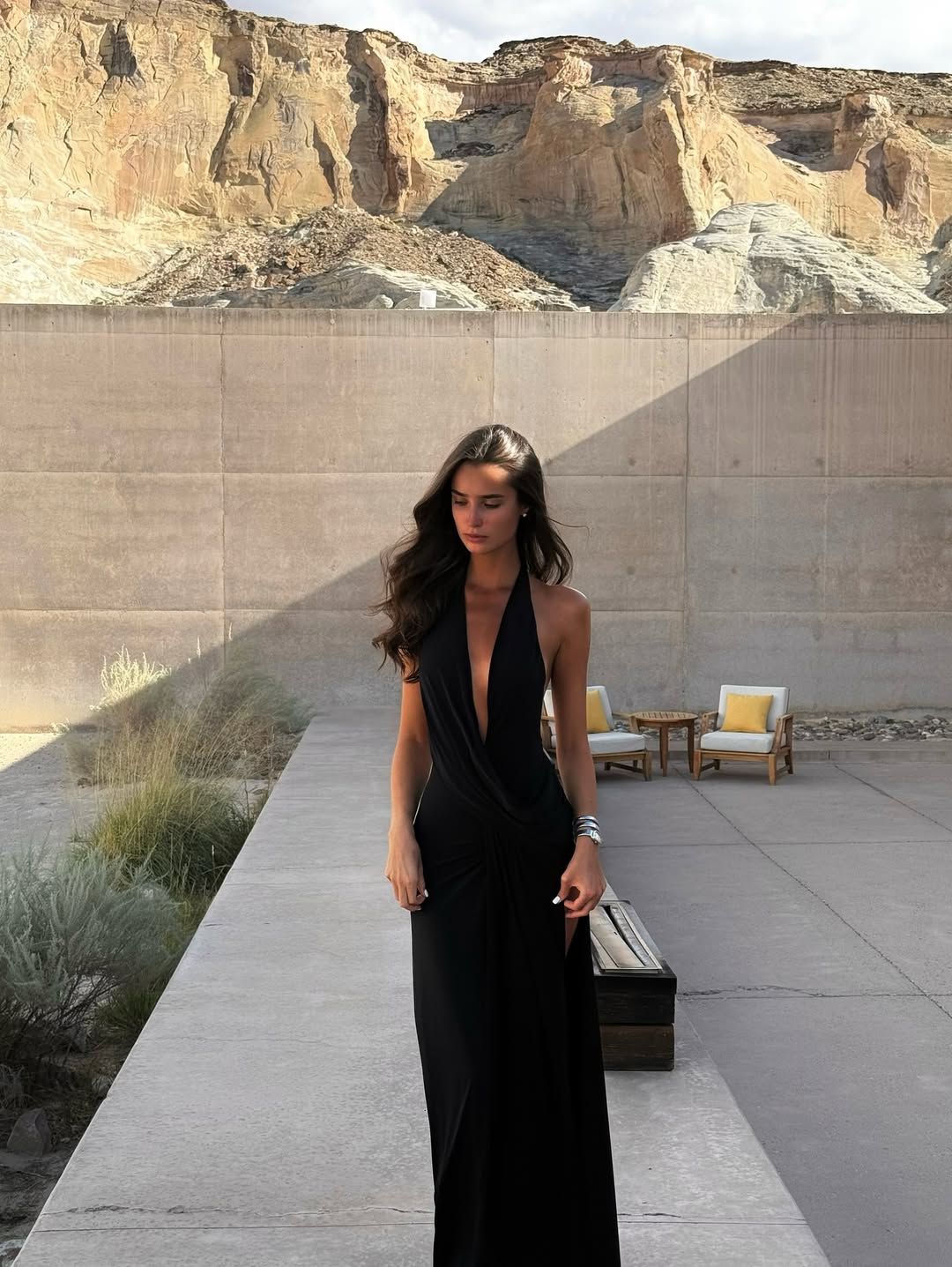 Solenne Halter Dress