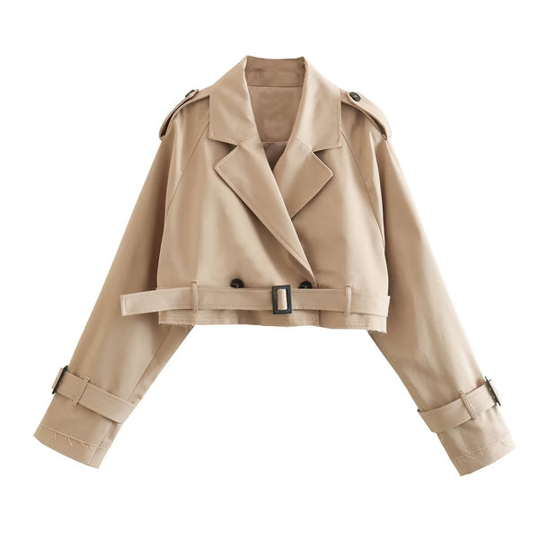 Siena Cropped Trench Coat