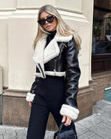 Isla Cropped Shearling Jacket