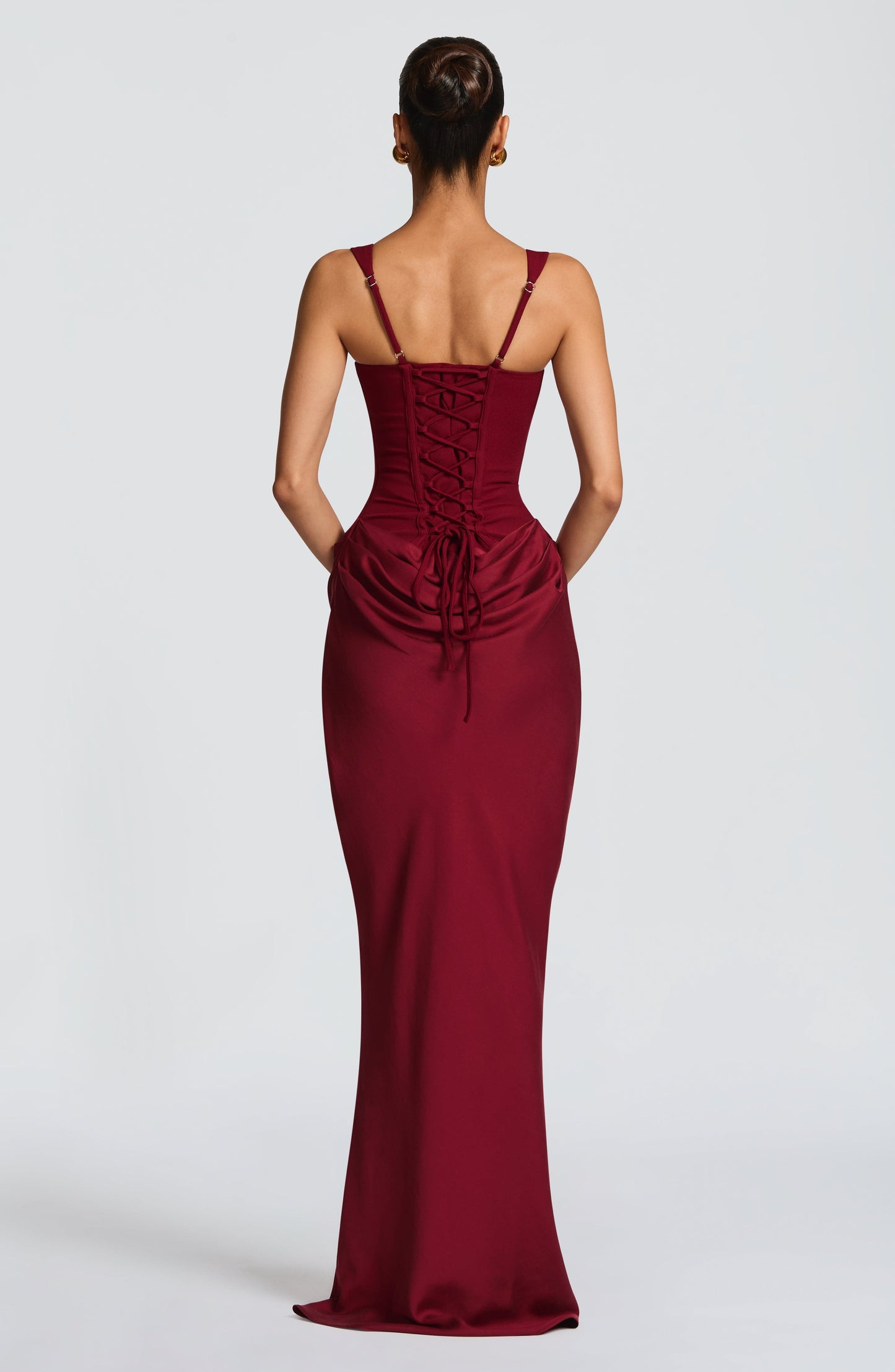 Cornelia Maxi Dress - Burgundy Dress Babyboo Fashion Premium Exclusive Design