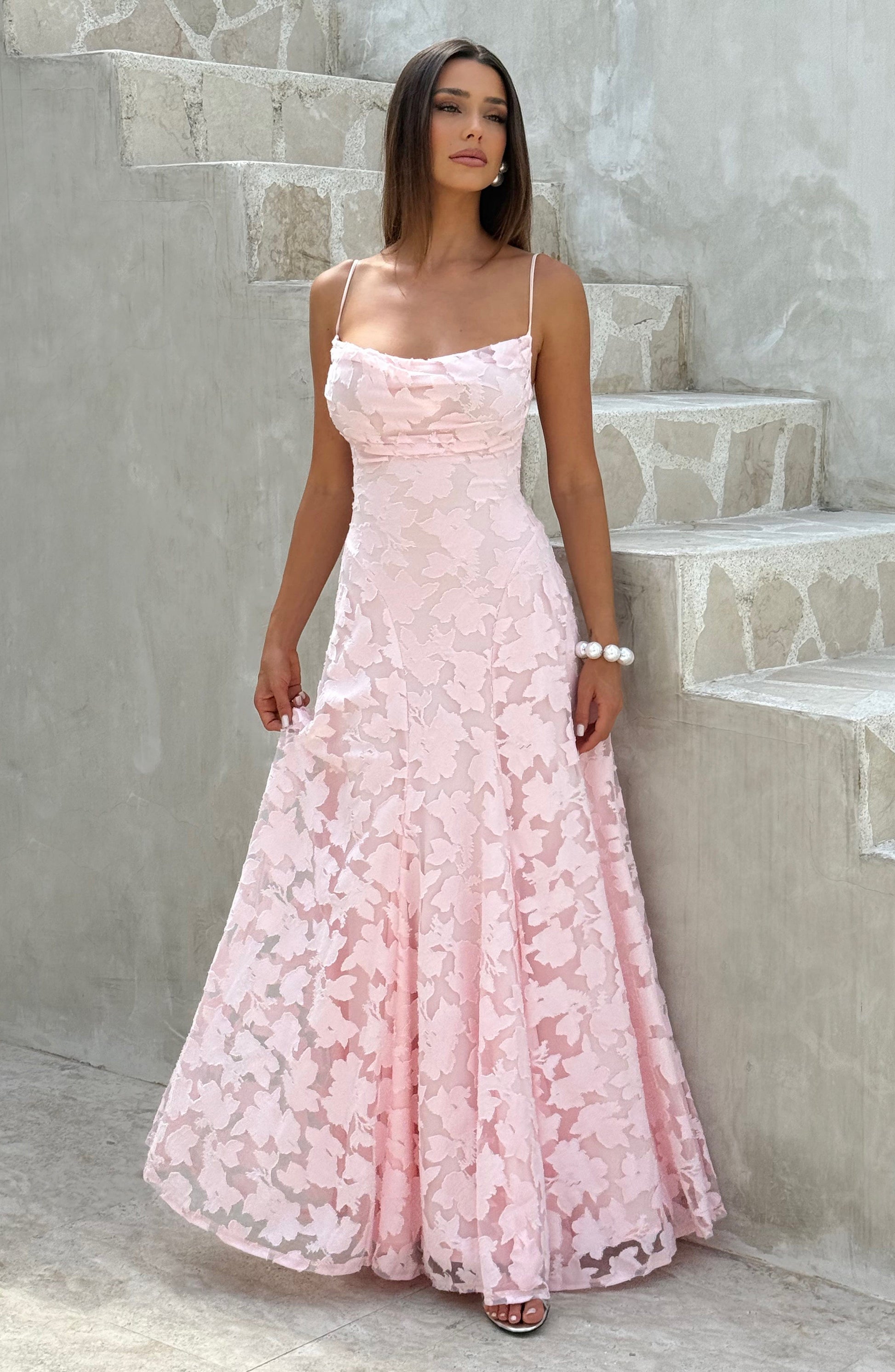 Francis Maxi Dress - Blush Dress Babyboo Fashion Premium Exclusive Design