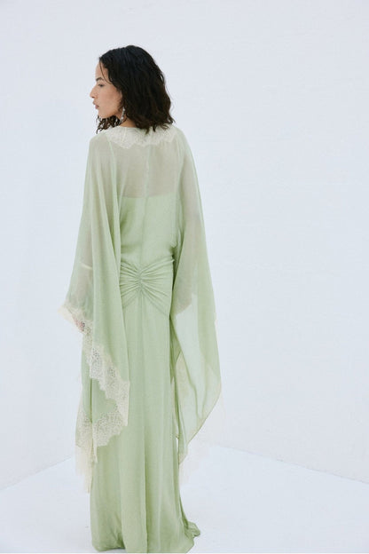 Amalia Lace Maxi Dress - Mint