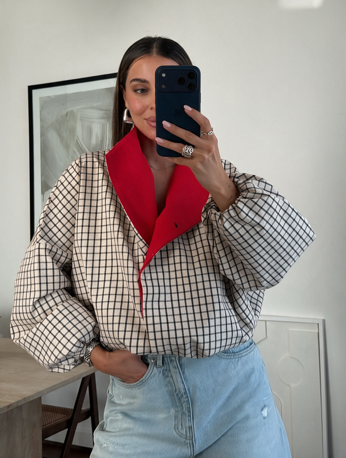 Sabine Plaid Jacket