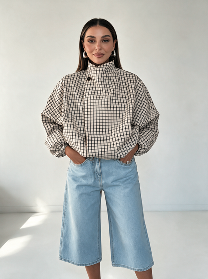 Sabine Plaid Jacket