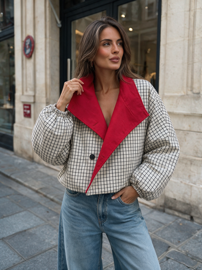 Sabine Plaid Jacket