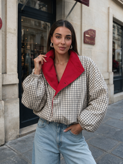 Sabine Plaid Jacket