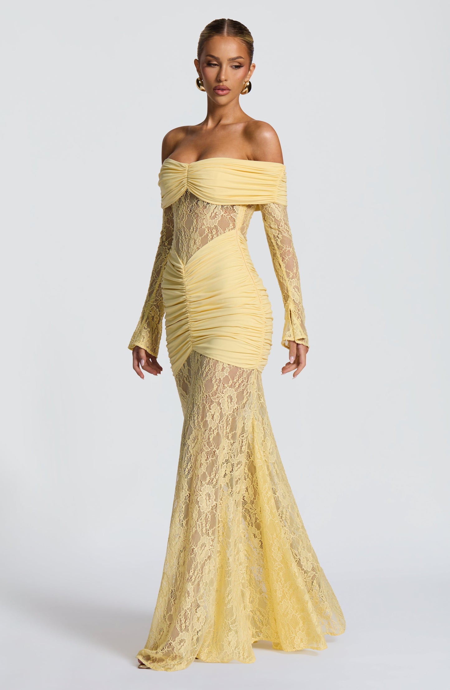 Sauline Maxi Dress - Lemon Dress Babyboo Fashion Premium Exclusive Design