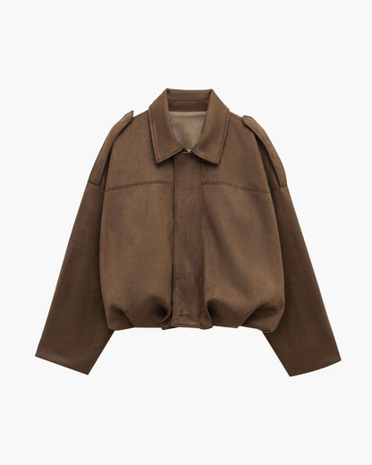 Seame - Lara Bomber Jacket Brown S
