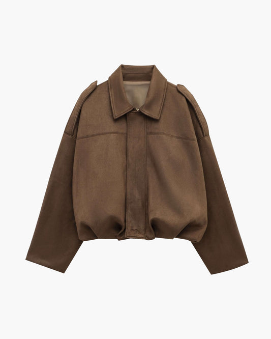 Seame - Lara Bomber Jacket Brown S