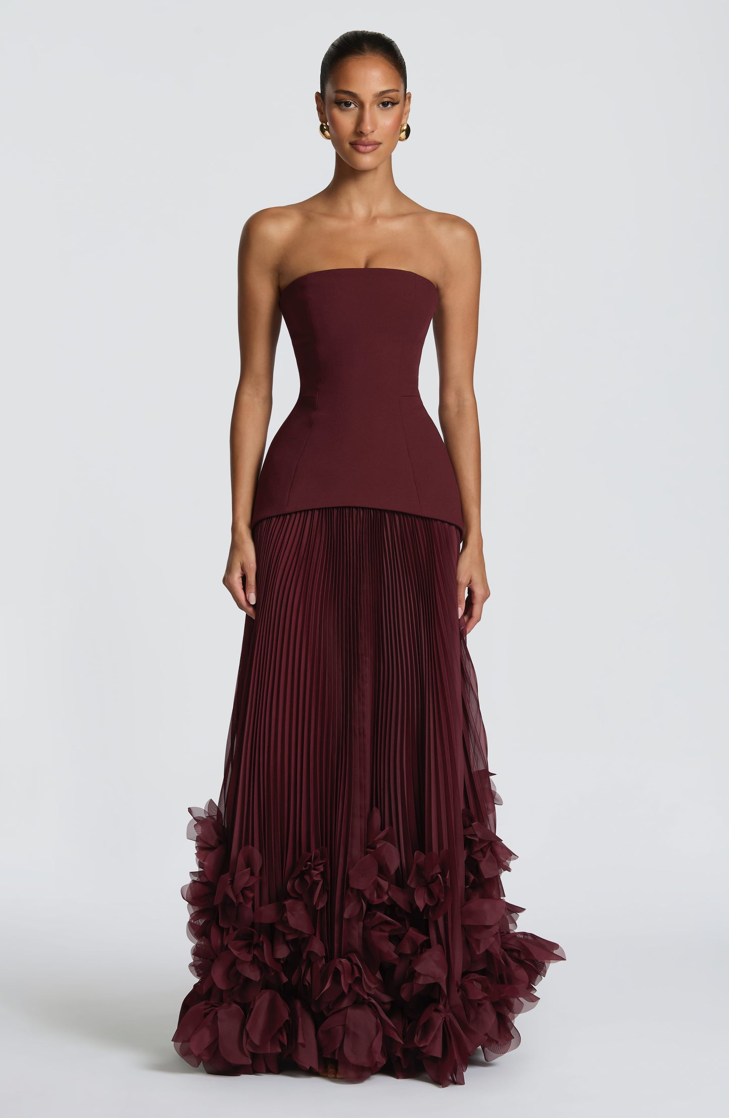 Seraphina Gown - Cherry Lacquer Dress Babyboo Fashion Premium Exclusive Design