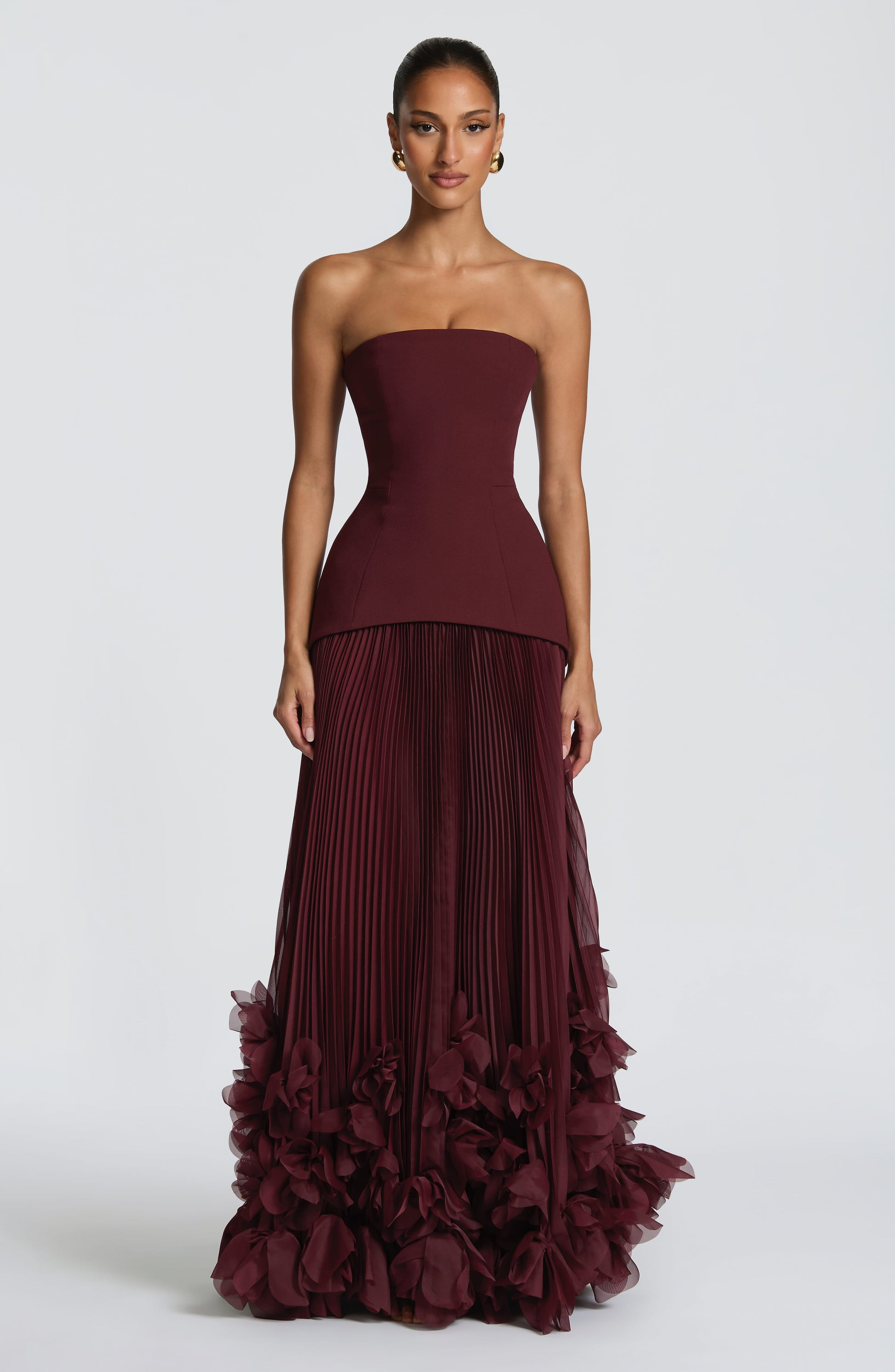 Seraphina Gown - Cherry Lacquer Dress Babyboo Fashion Premium Exclusive Design