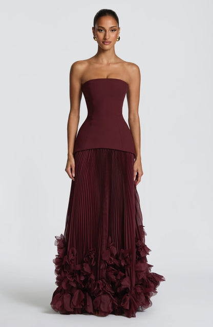 Seraphina Gown - Cherry Lacquer Dress Babyboo Fashion Premium Exclusive Design