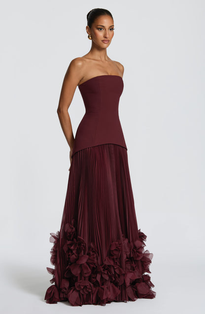Seraphina Gown - Cherry Lacquer Dress Babyboo Fashion Premium Exclusive Design