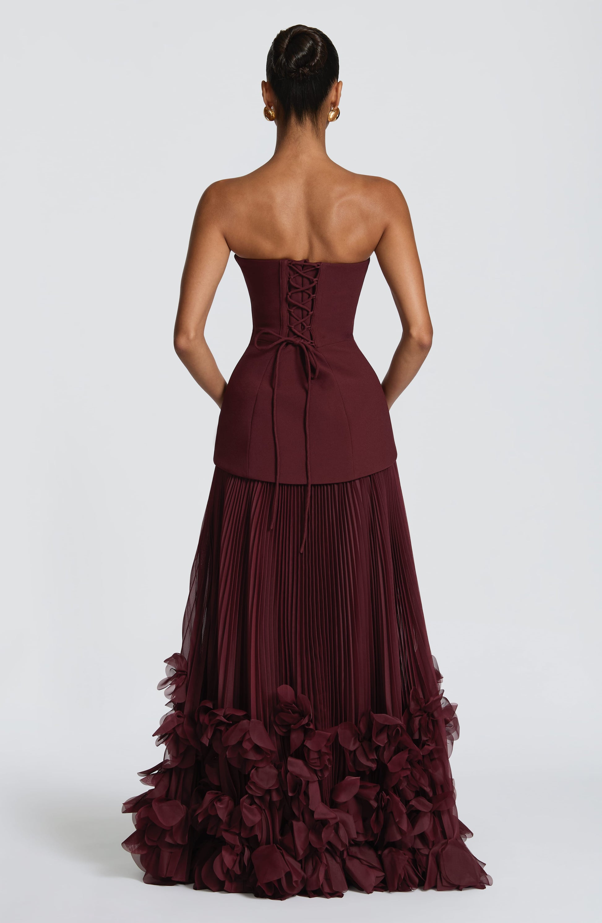 Seraphina Gown - Cherry Lacquer Dress Babyboo Fashion Premium Exclusive Design