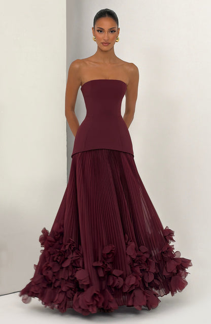 Seraphina Gown - Cherry Lacquer Dress Babyboo Fashion Premium Exclusive Design